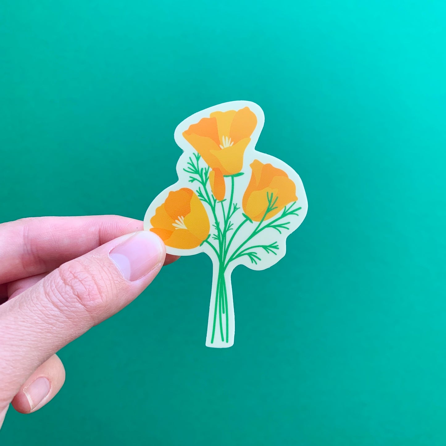 California Poppies Sticker