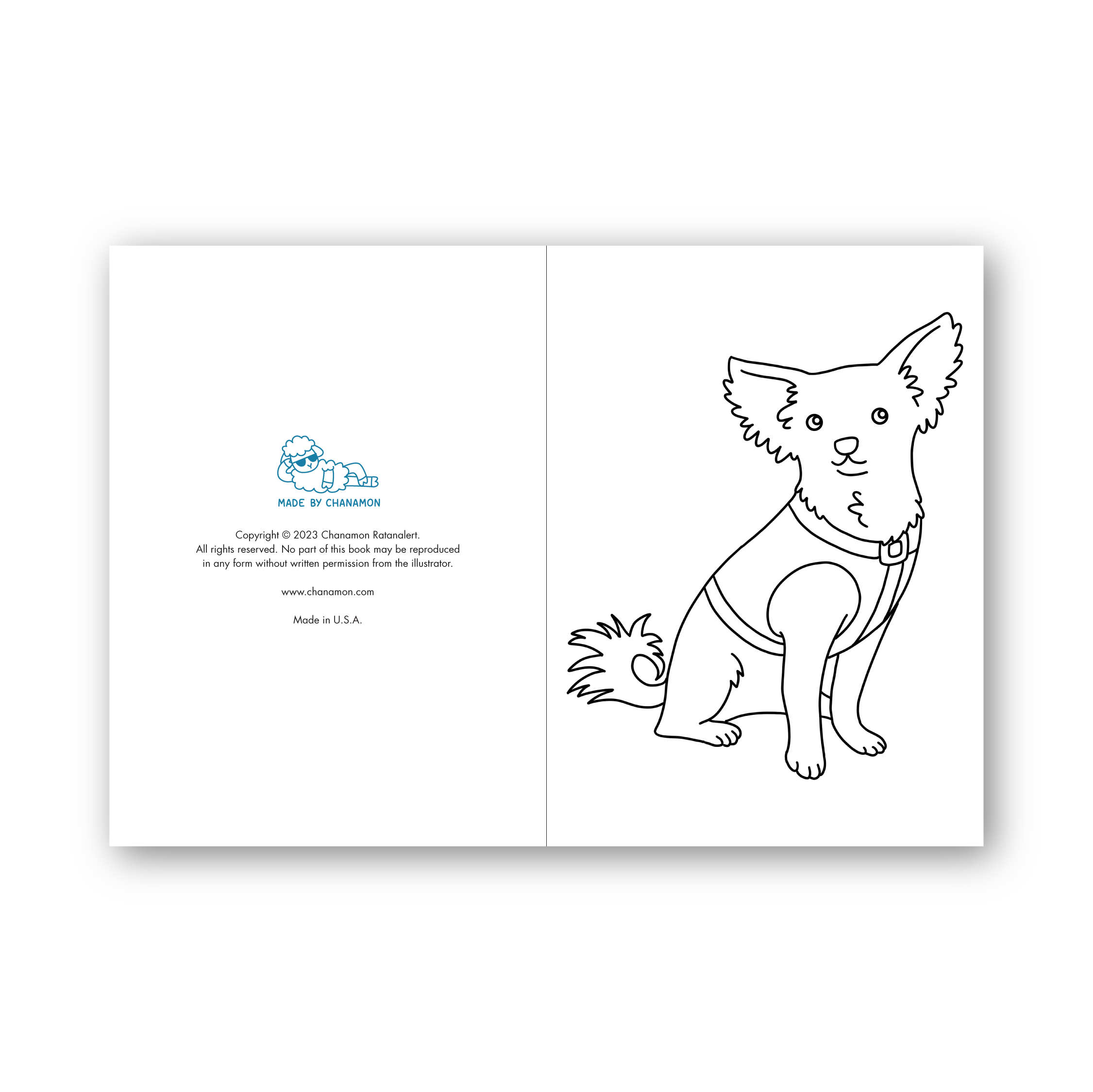 Dog Coloring Book