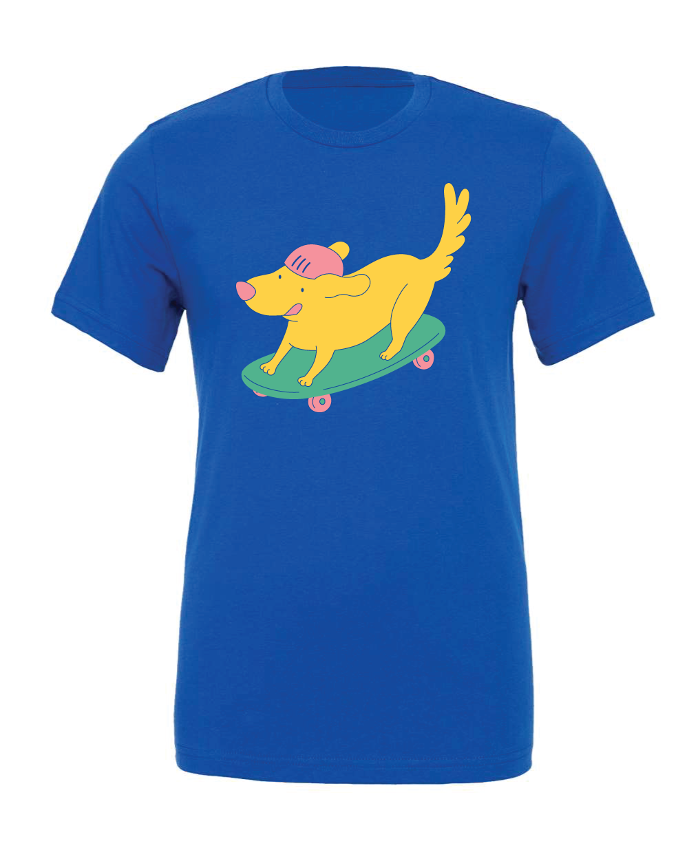 Skateboarding Dog Unisex Tee