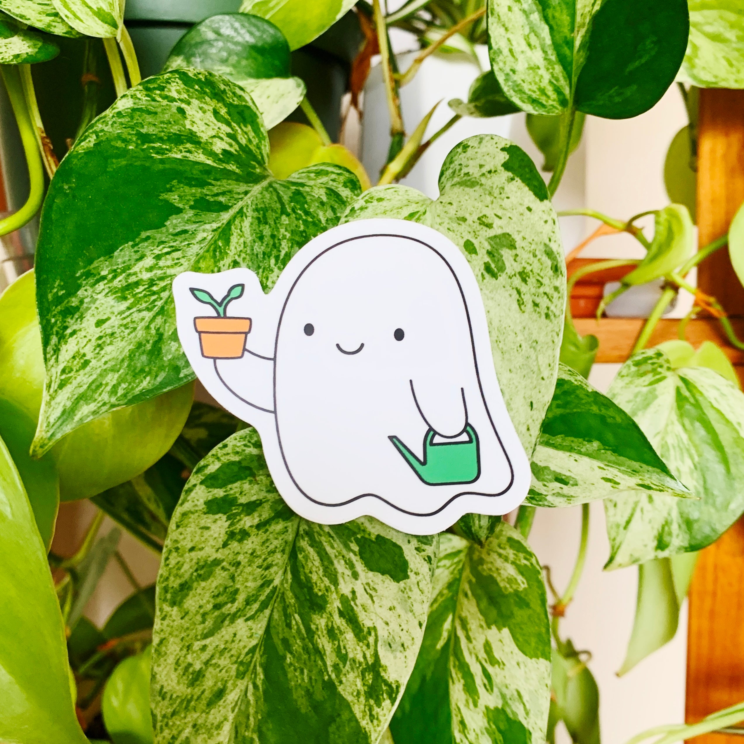 Plant Parent Ghost Sticker