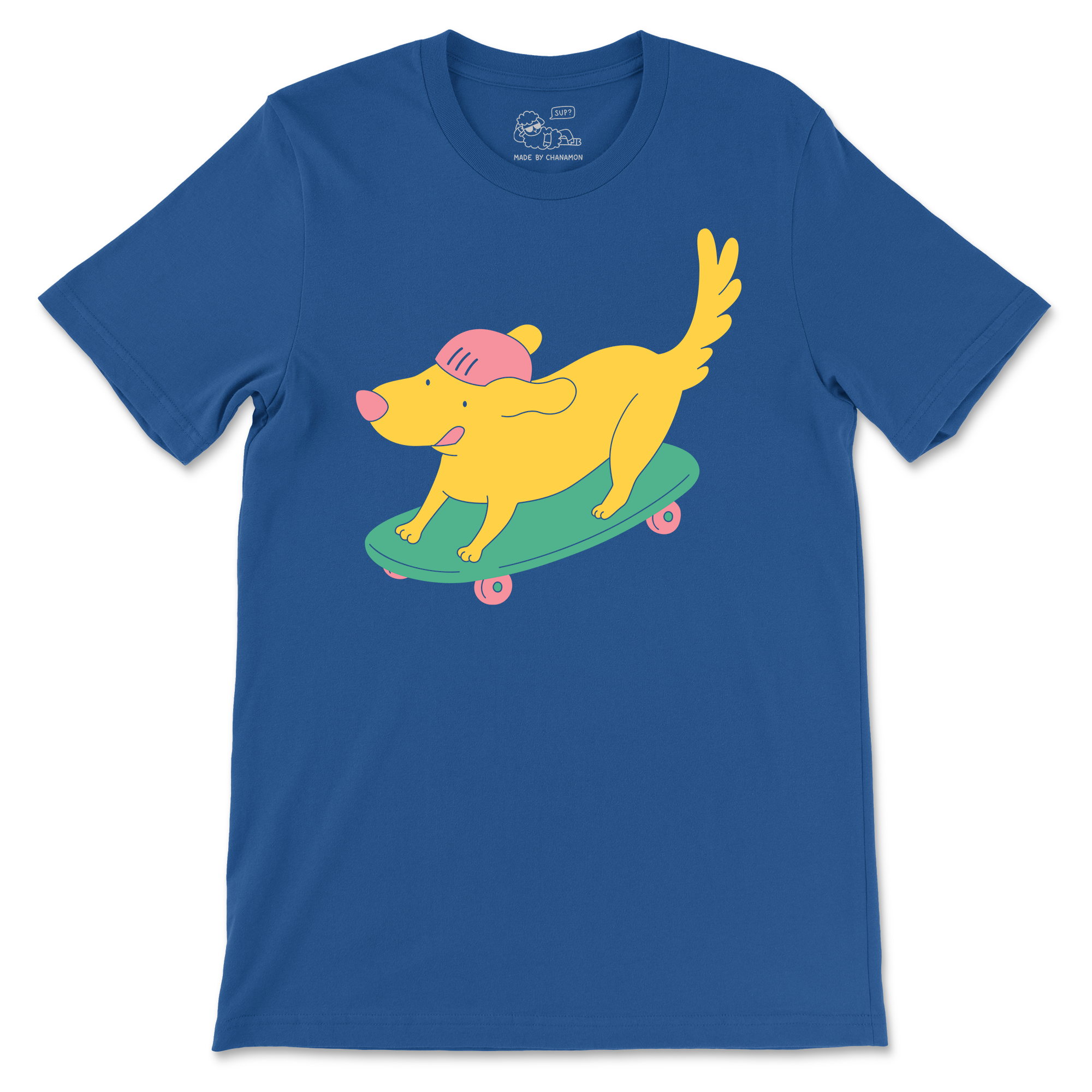 Skateboarding Dog Unisex Tee