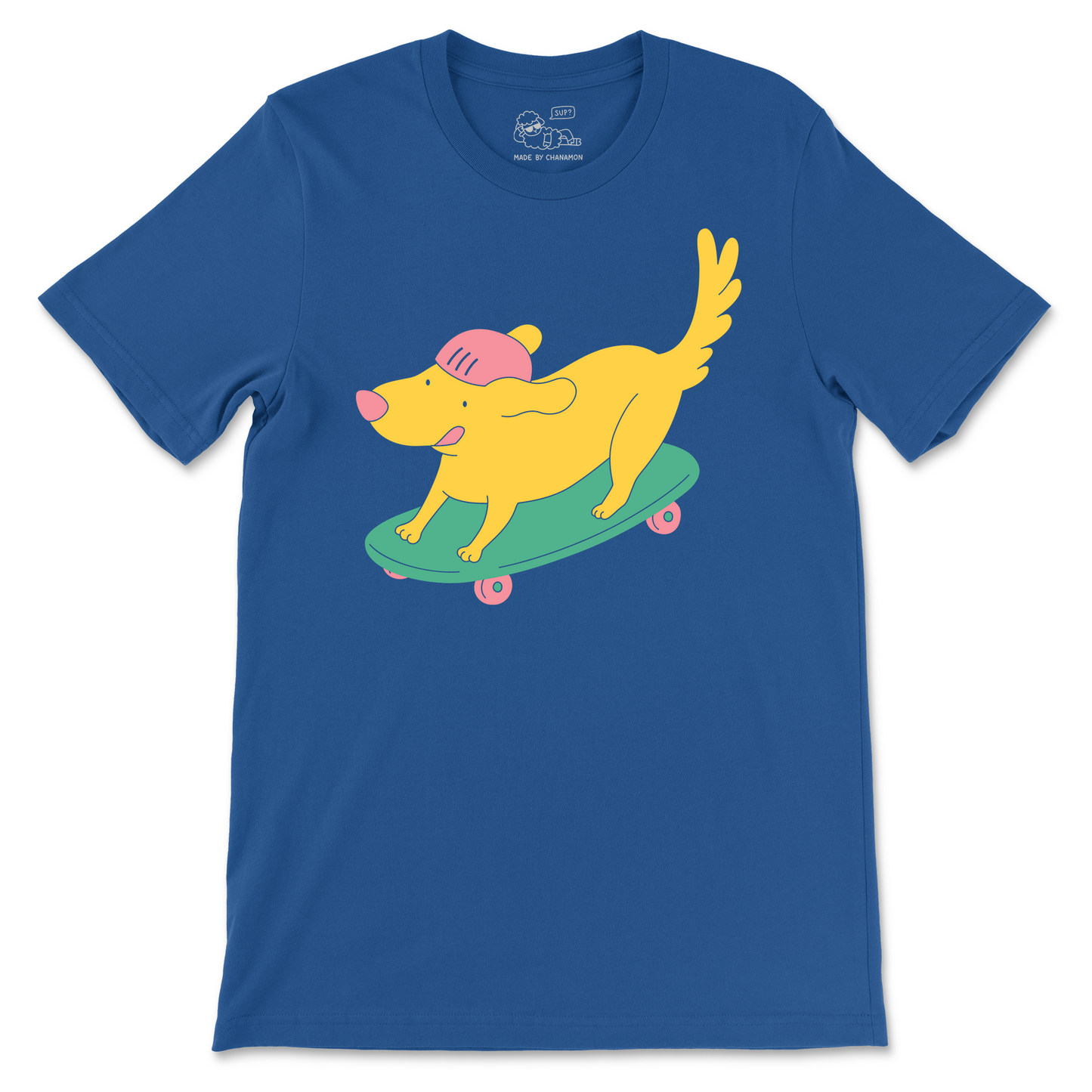 Skateboarding Dog Unisex Tee