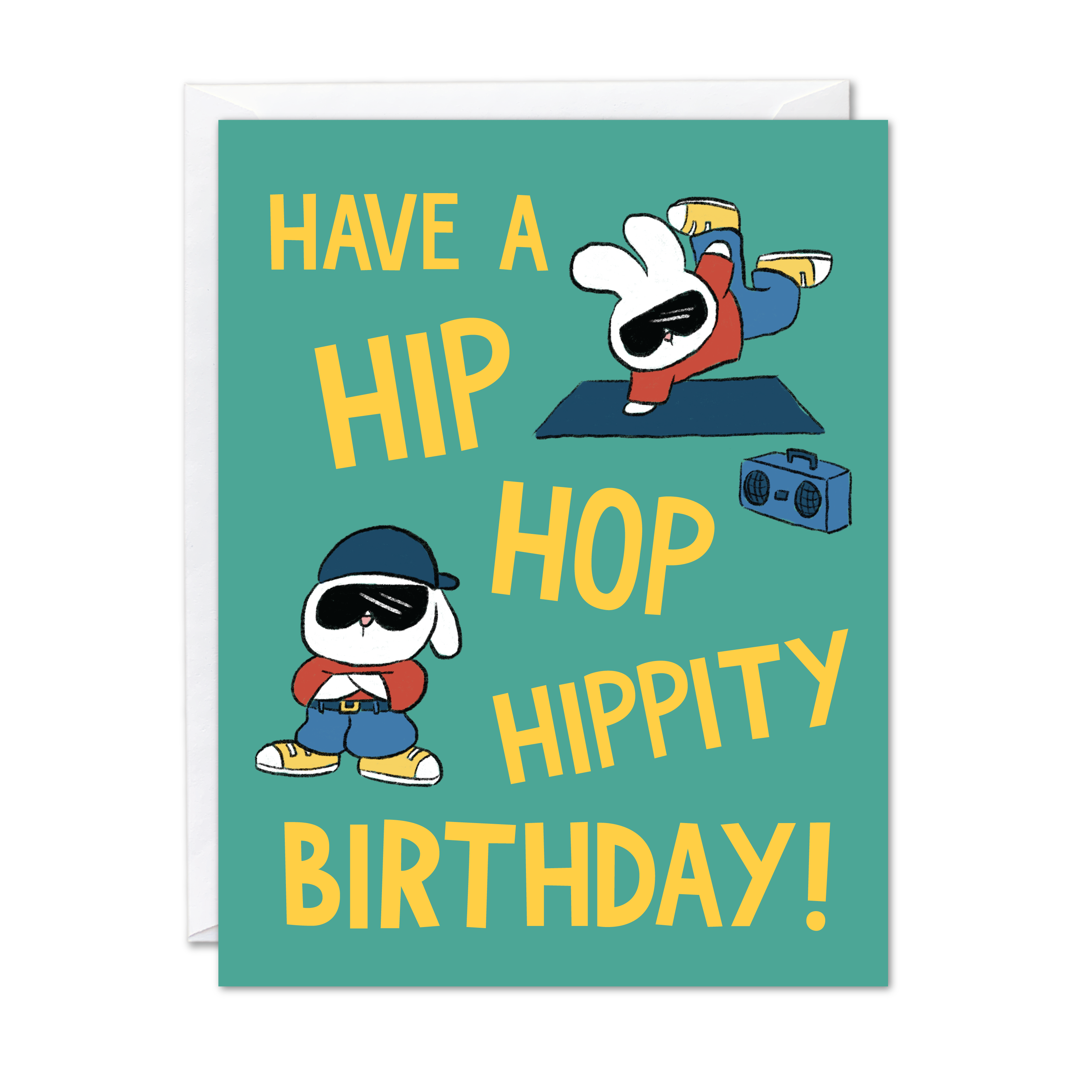 Hip Hop Hippity Birthday Card