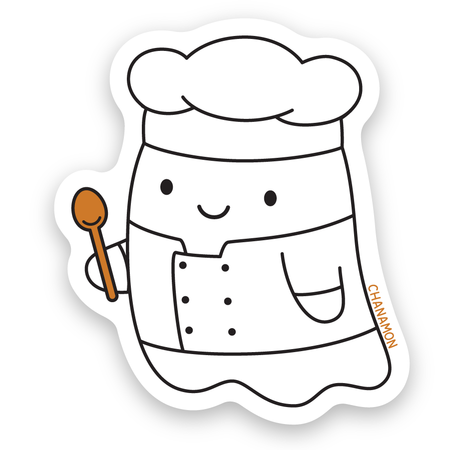 Chef Ghost Sticker