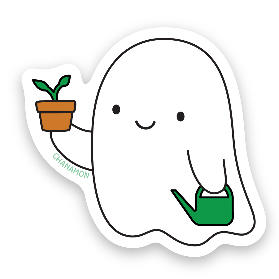 Plant Parent Ghost Sticker