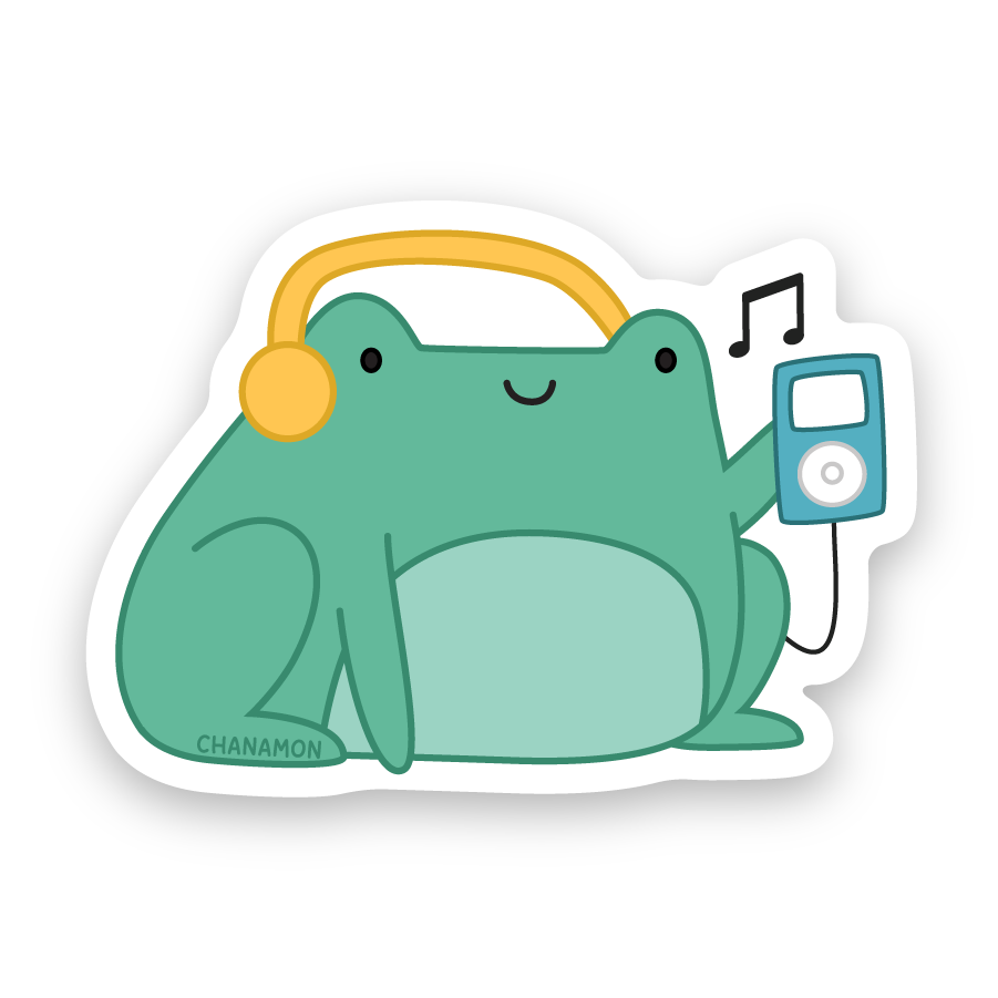 iPod Frog Sticker