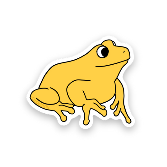Yellow Frog Sticker