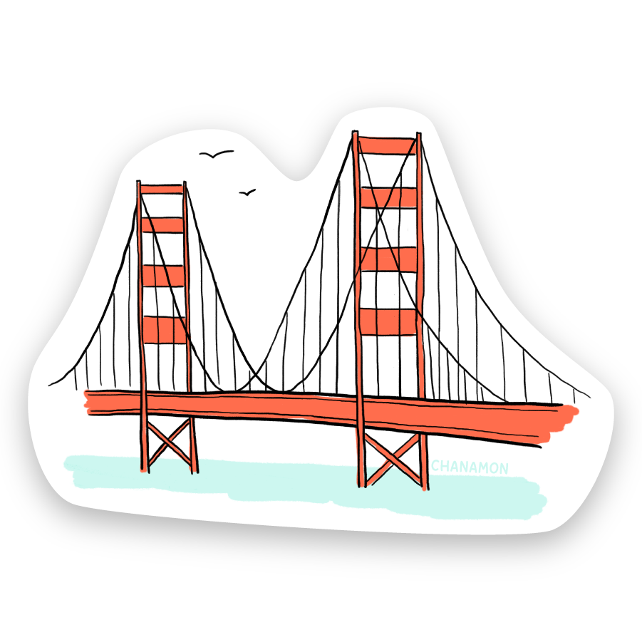 Golden Gate Bridge San Francisco Sticker