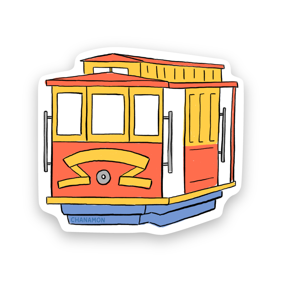 Cable Car San Francisco Sticker