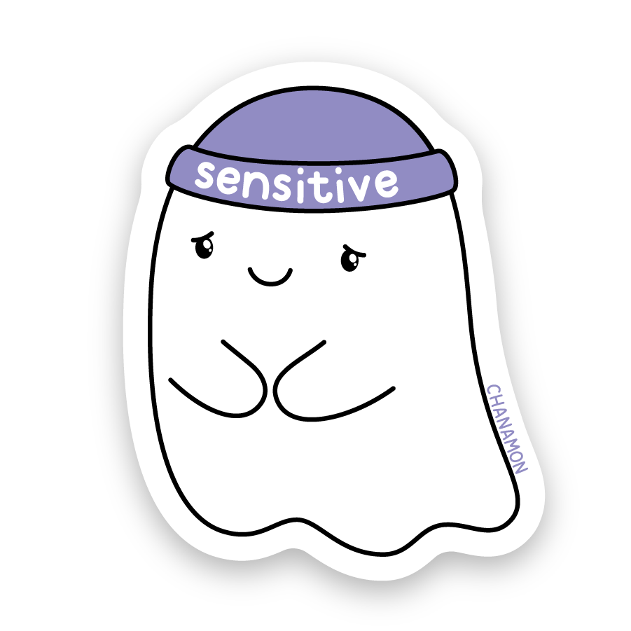 Sensitive Ghost Sticker