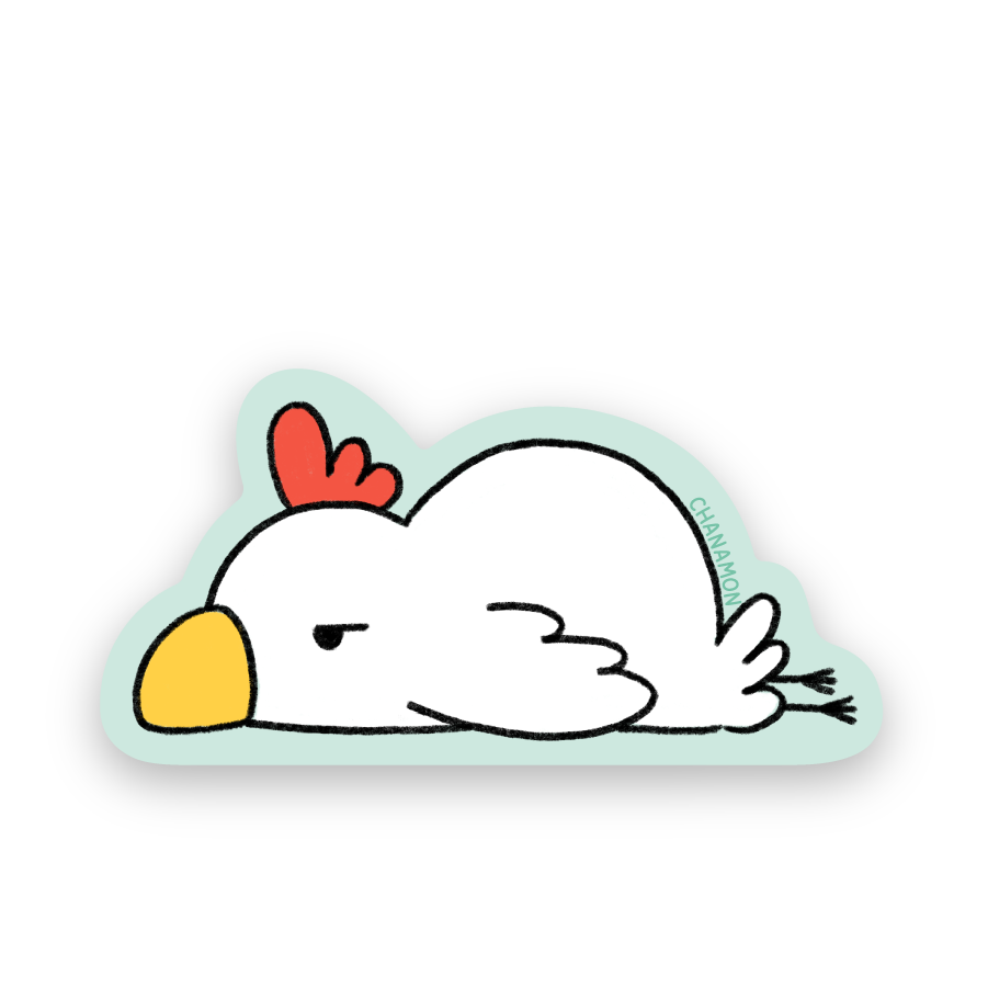 Depressed Chicken Sticker