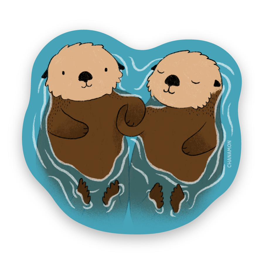 Otters Sticker