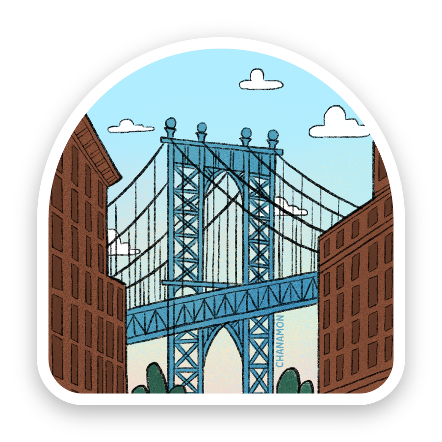 Manhattan Bridge Dumbo Sticker