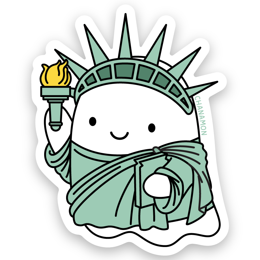 Statue of Liberty Ghost Sticker