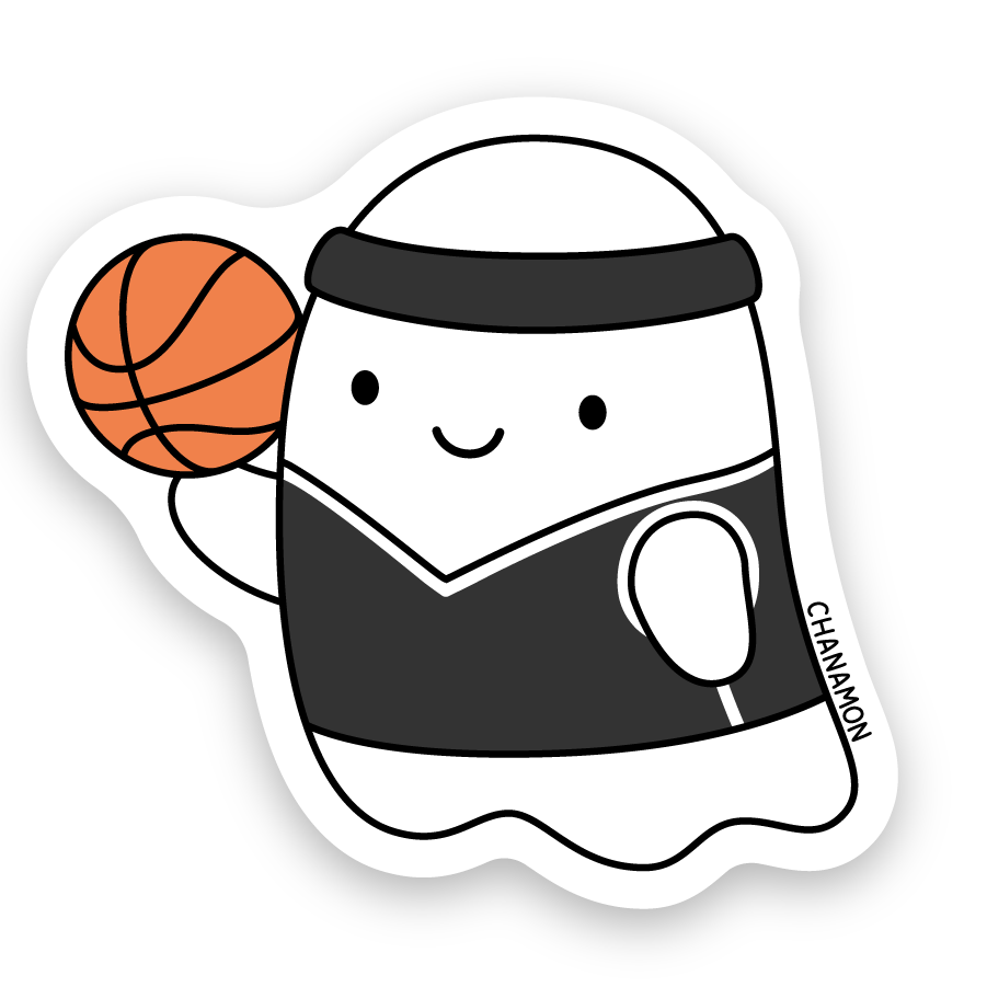 Brooklyn Nets Basketball Ghost Sticker