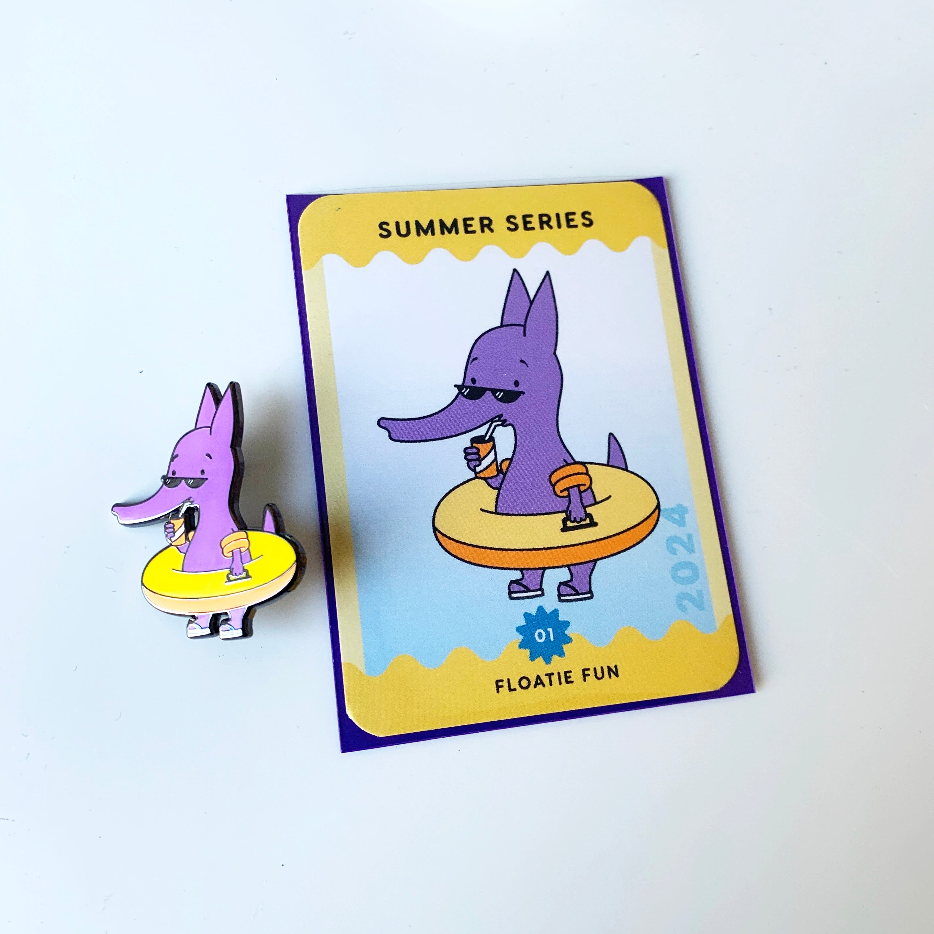 Summer Series Aardvark Pins