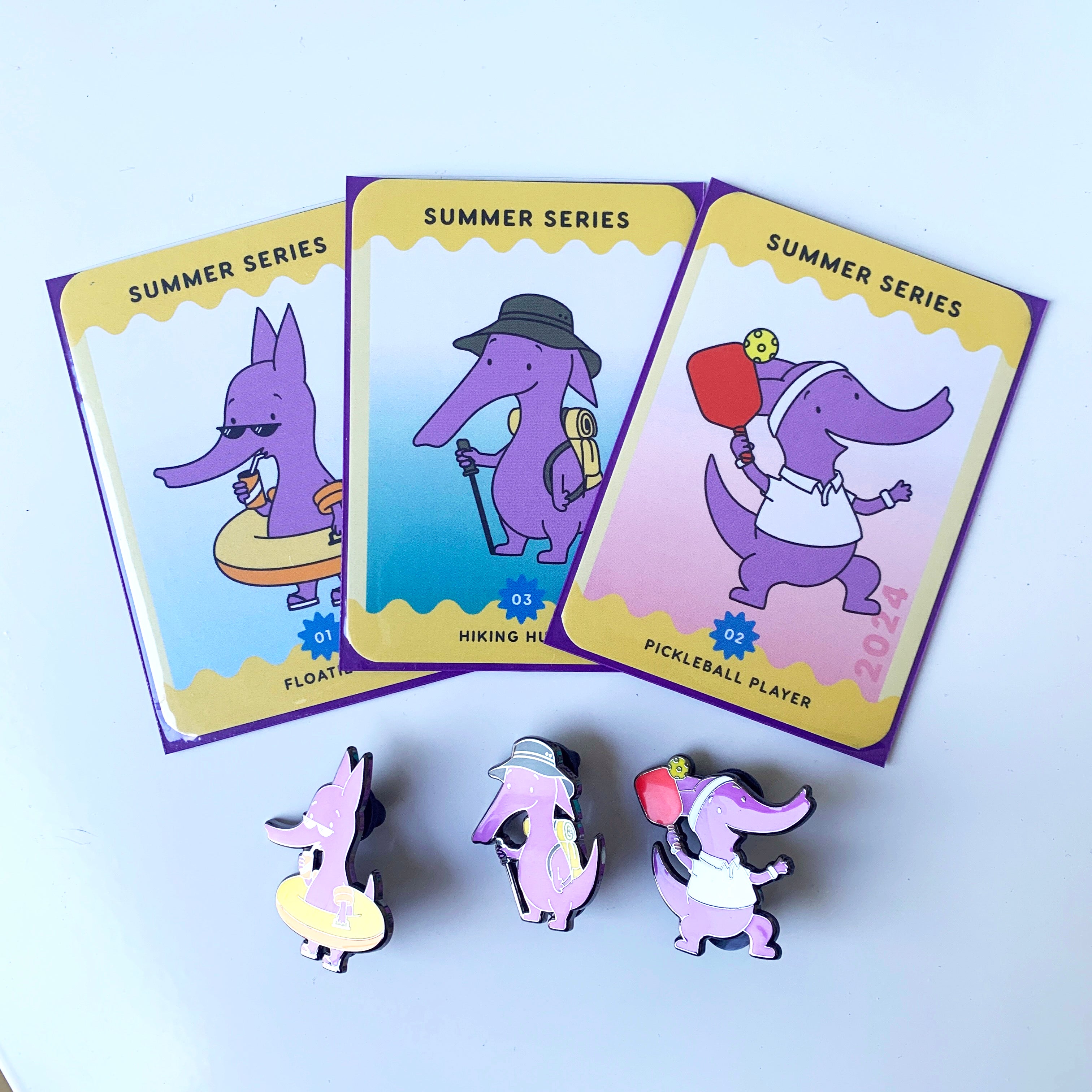 Summer Series Aardvark Pins