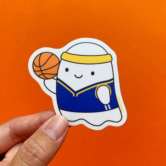 Warriors Basketball Ghost Sticker