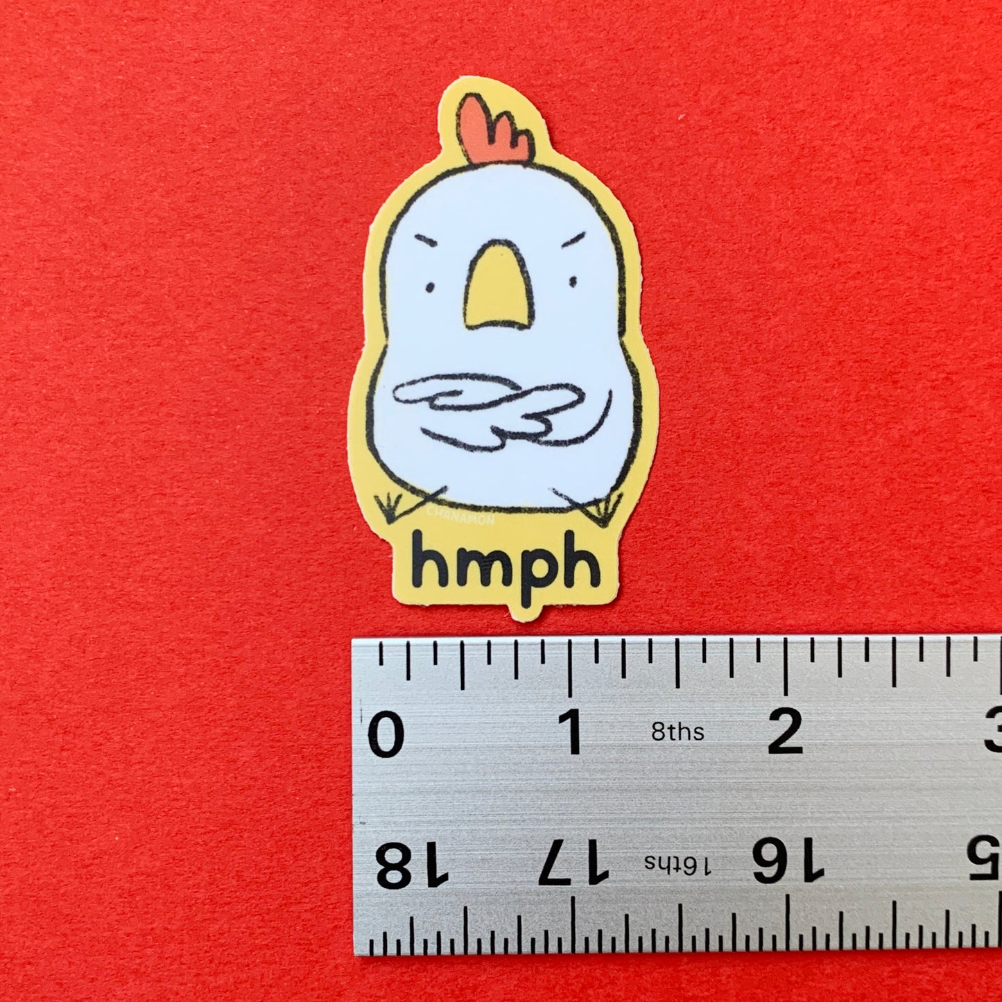 Hmph Angry Chicken Sticker