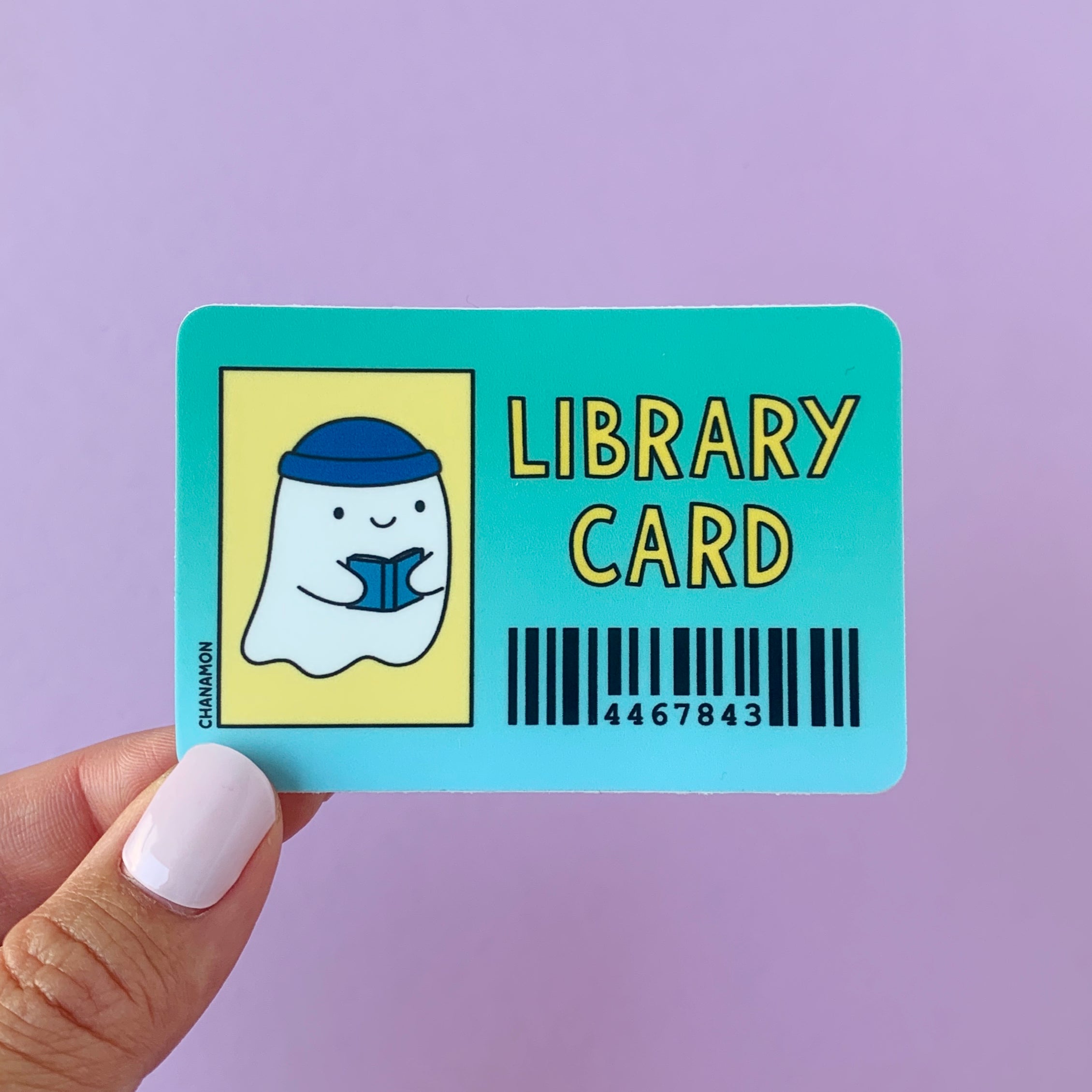 Library Card Sticker