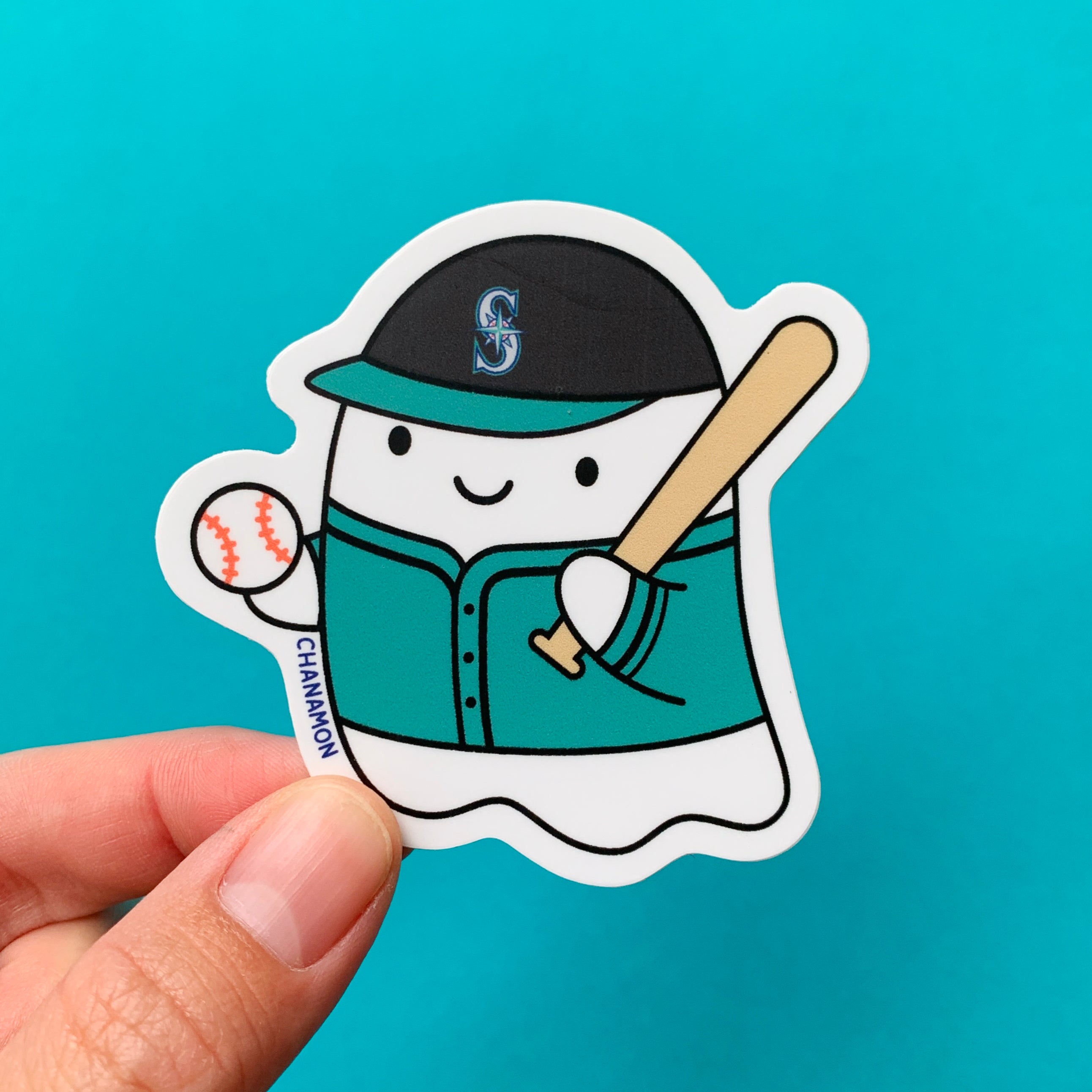 Seattle Mariners Baseball Ghost Sticker