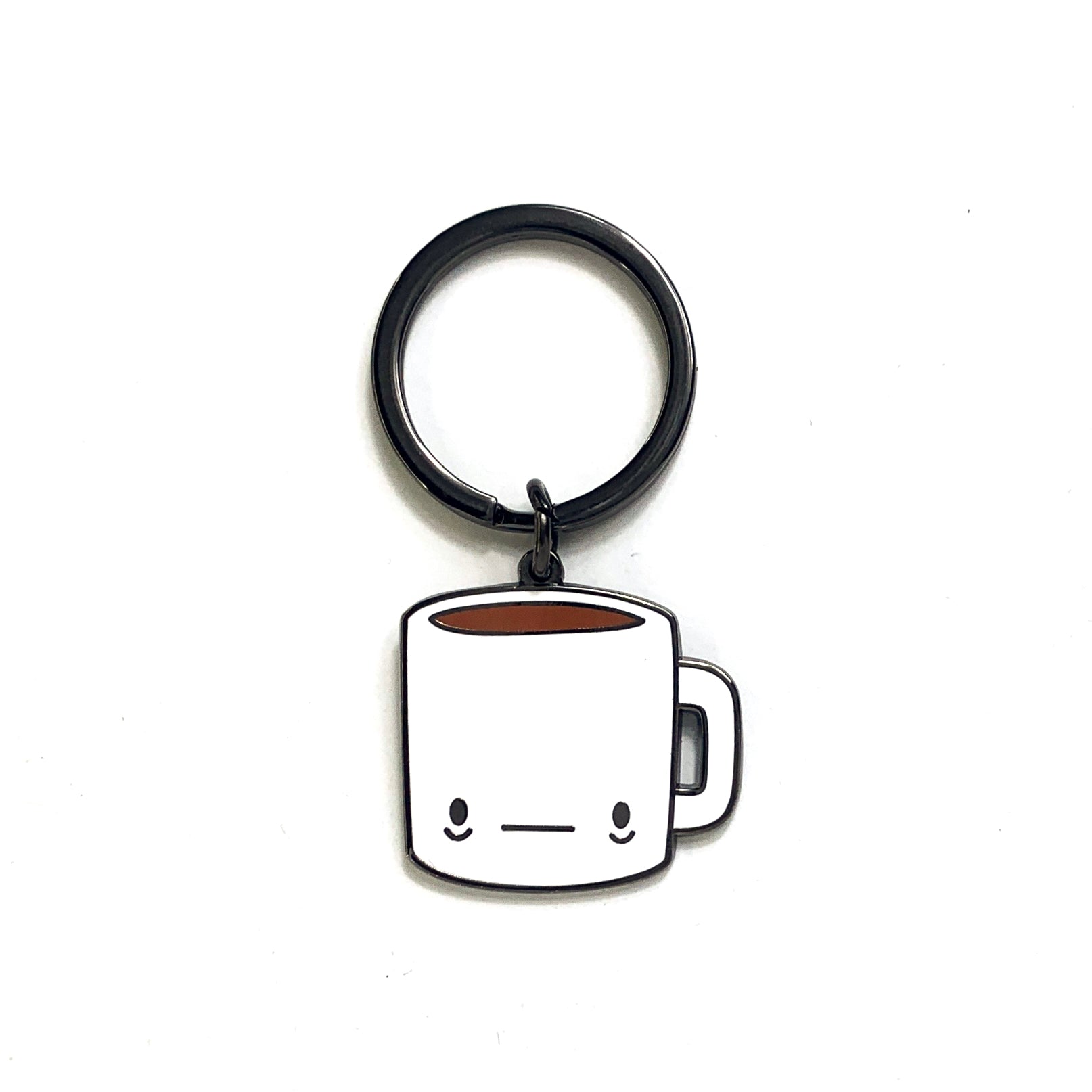 Tired Coffee Mug Keychain