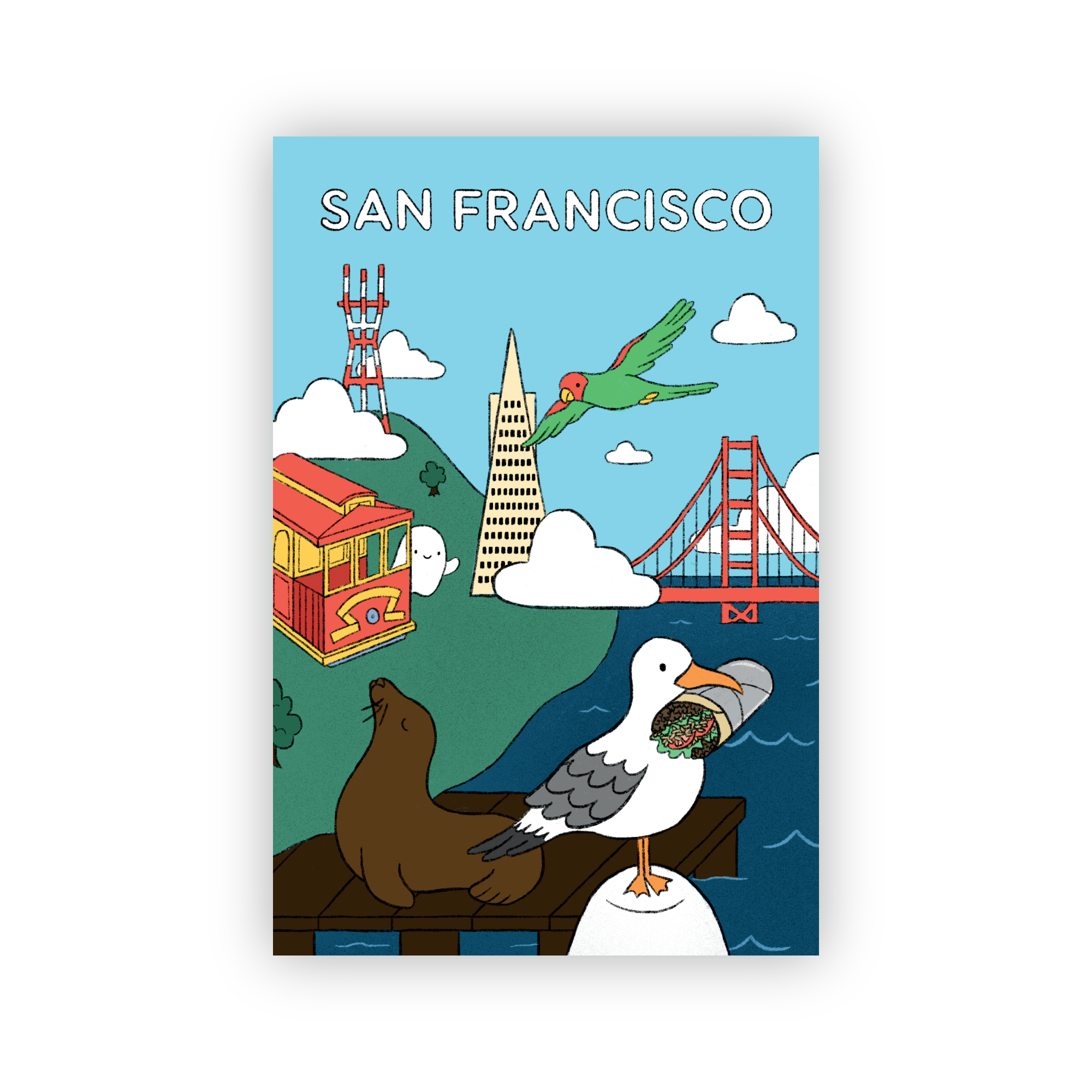 San Francisco Icons Postcard
