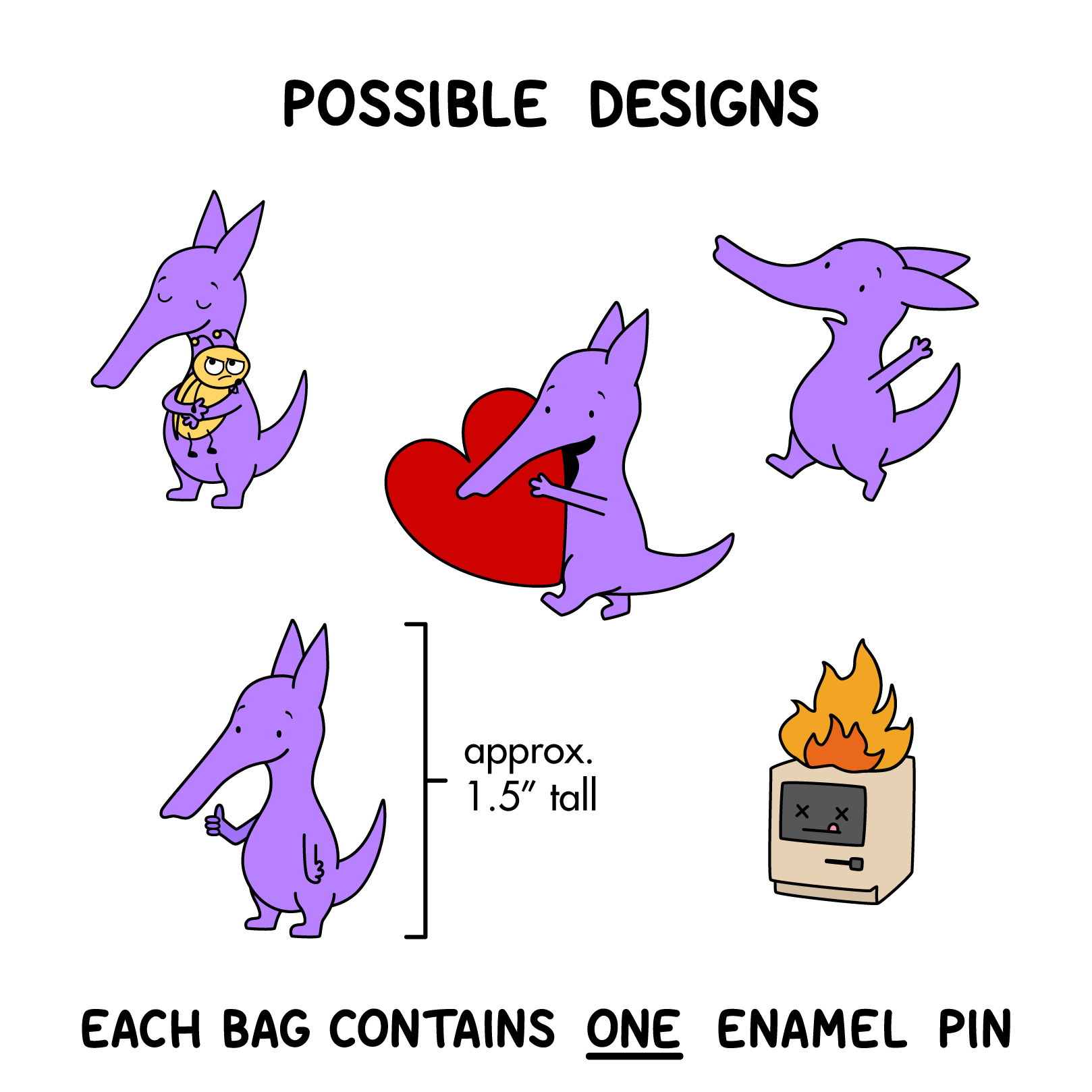 Mystery Bag Enamel Pin - Series 1