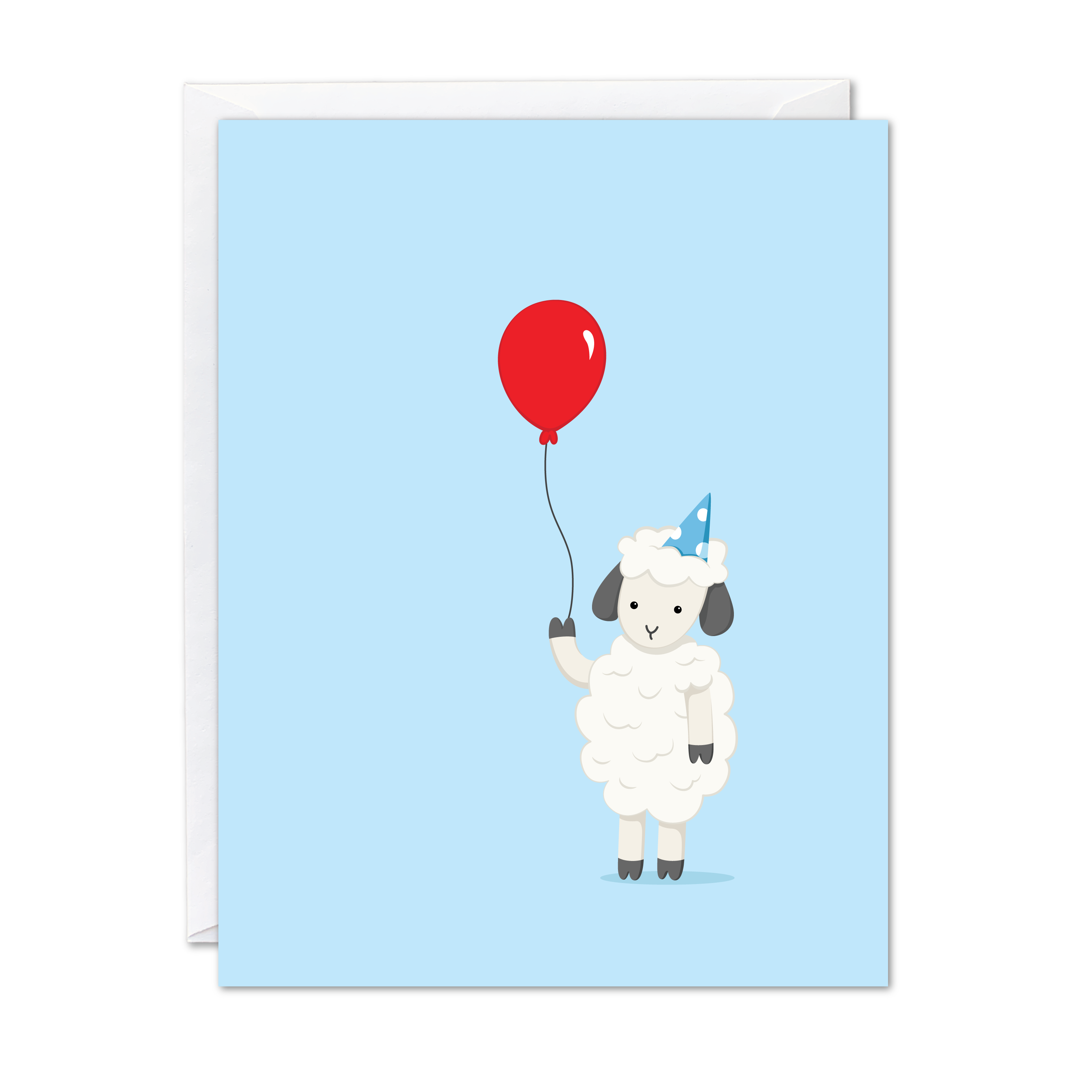 Sheep with Balloon Card