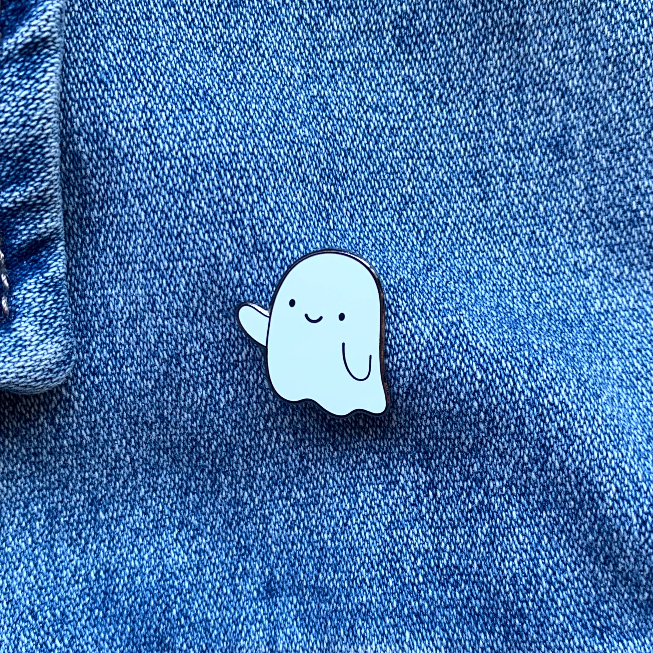 Ghost Enamel Pin