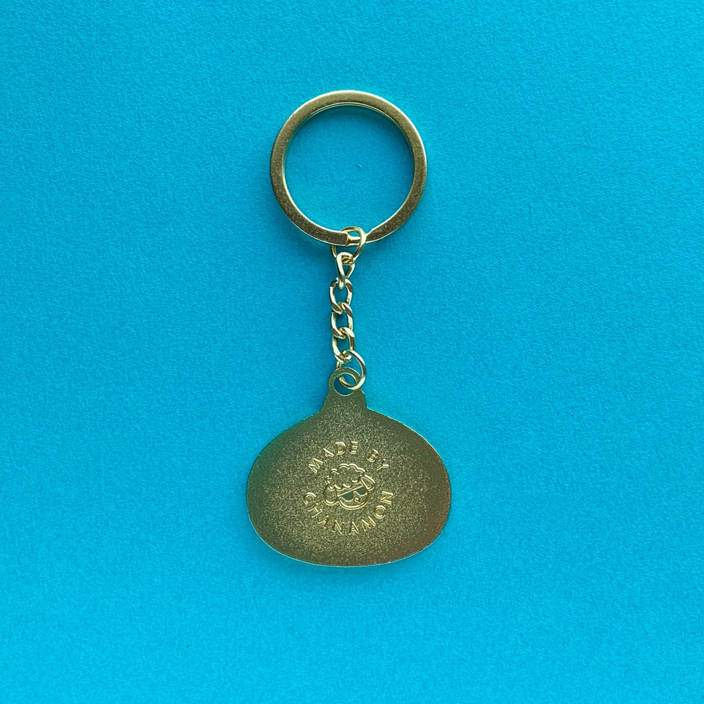 Dumpling Bao Metal Keychain