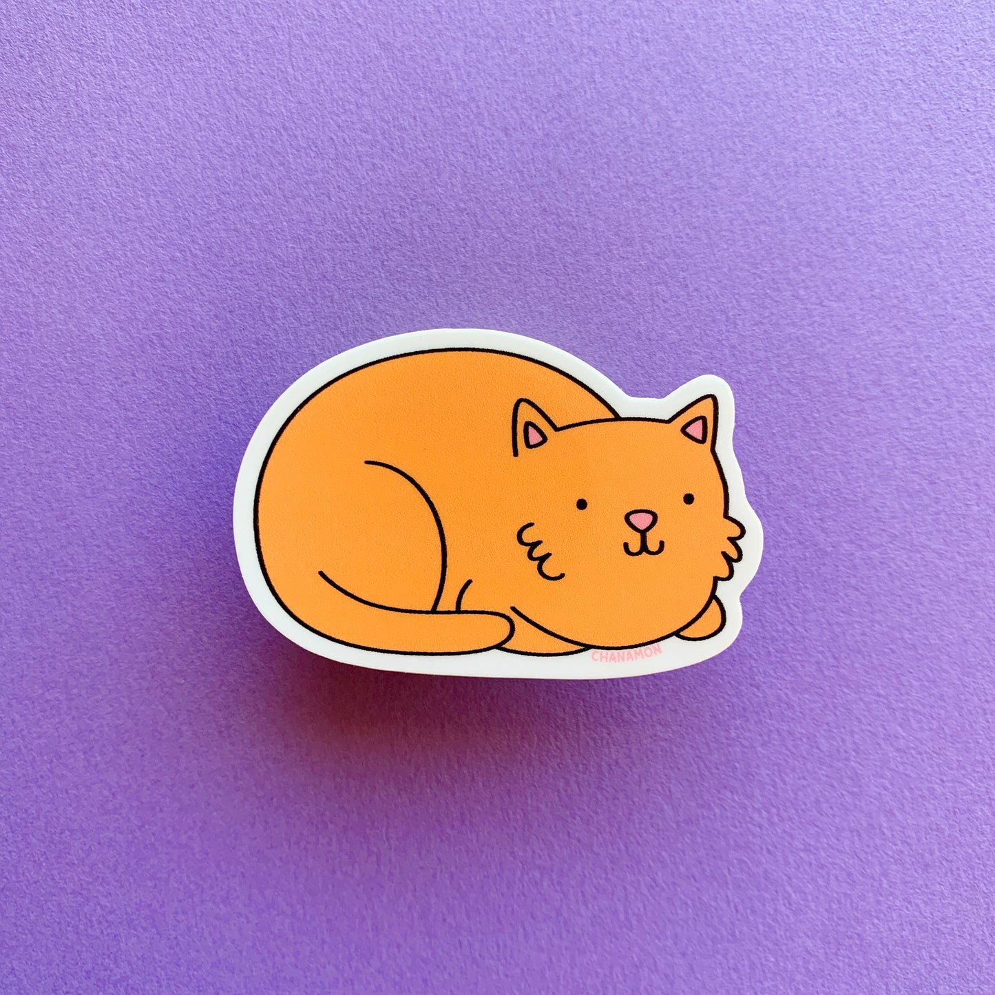 Orange Cat Loaf Sticker