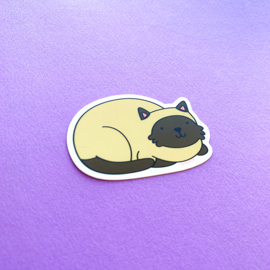 Siamese Cat Loaf Sticker
