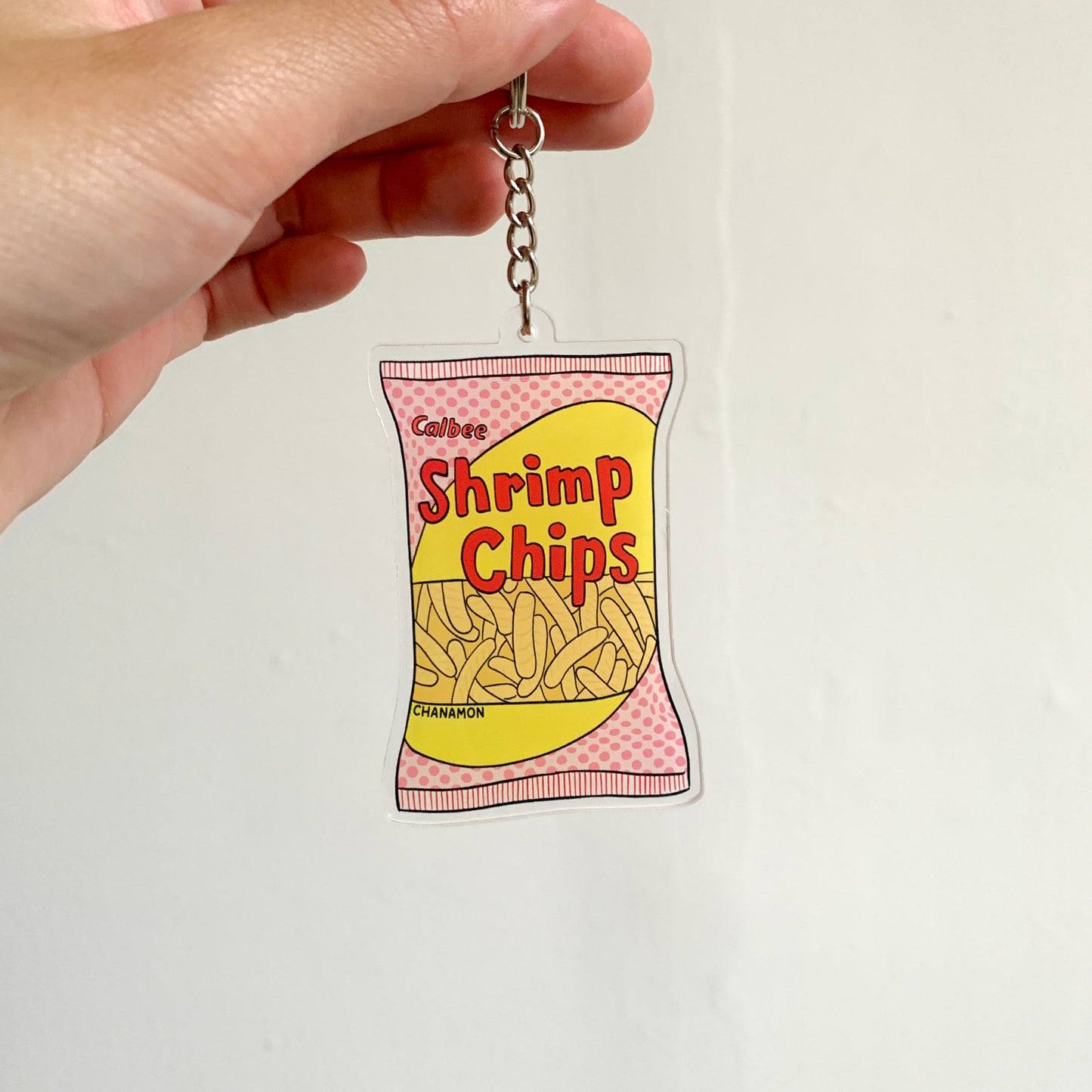 Shrimp Chips Acrylic Keychain