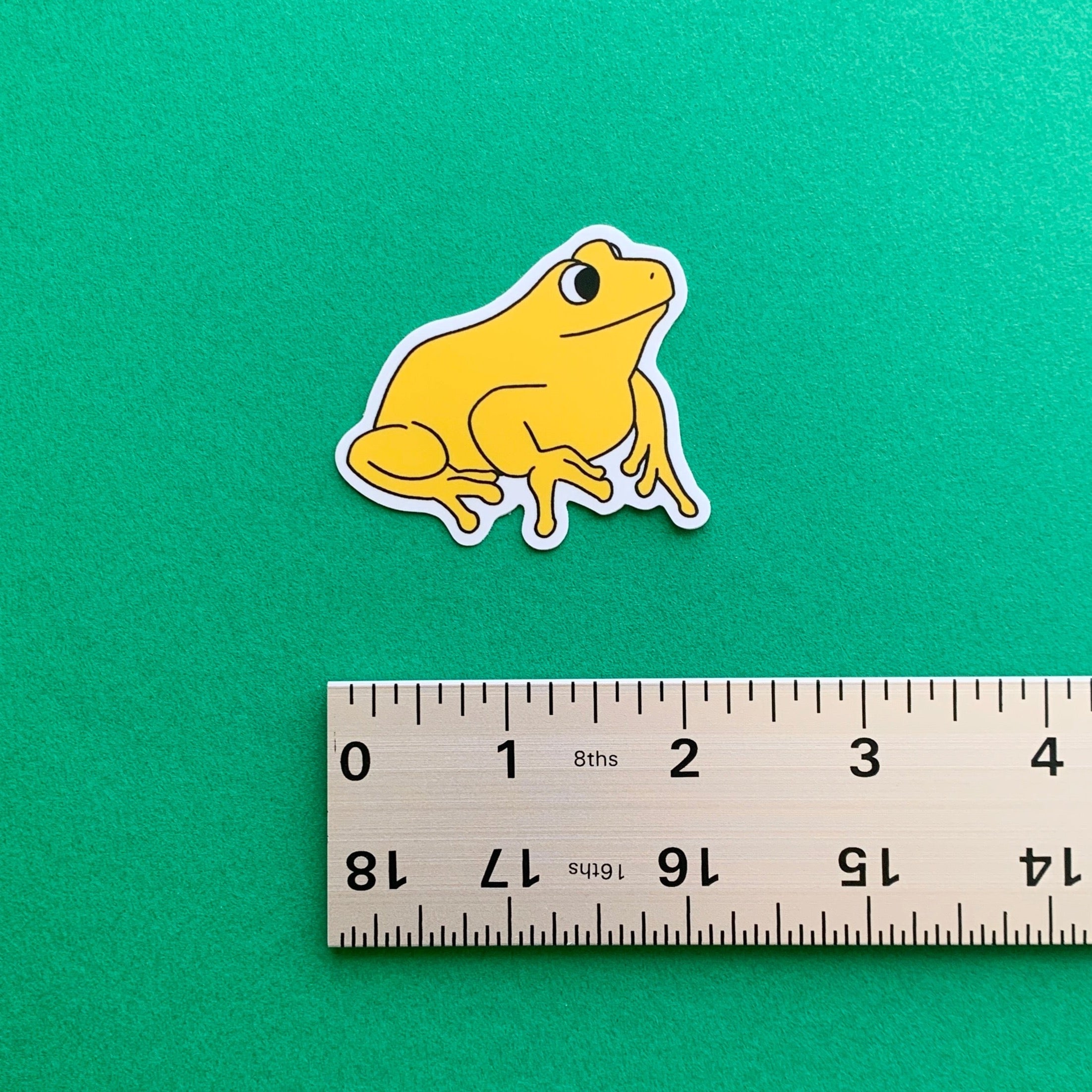 Yellow Frog Sticker