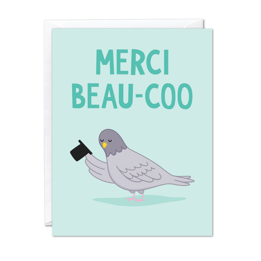 Merci Beau-coo Card