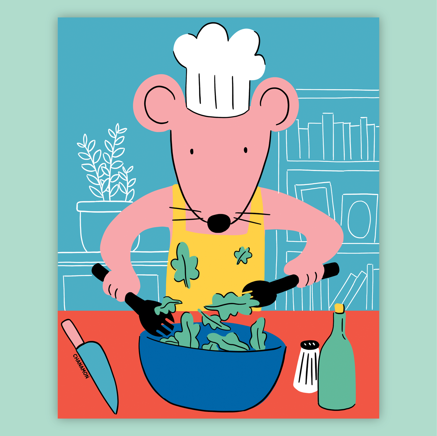 Mouse Chef Print