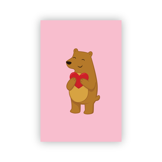 Love Bear Postcard
