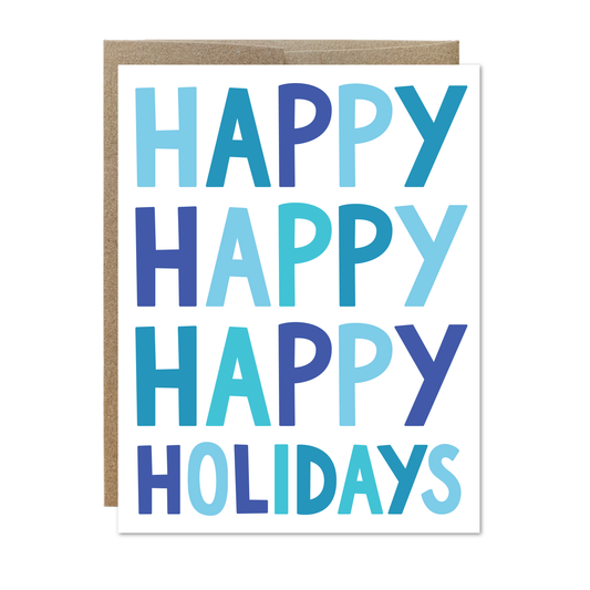 Happy Happy Holidays Card