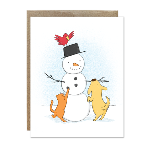 Snow Holiday Card