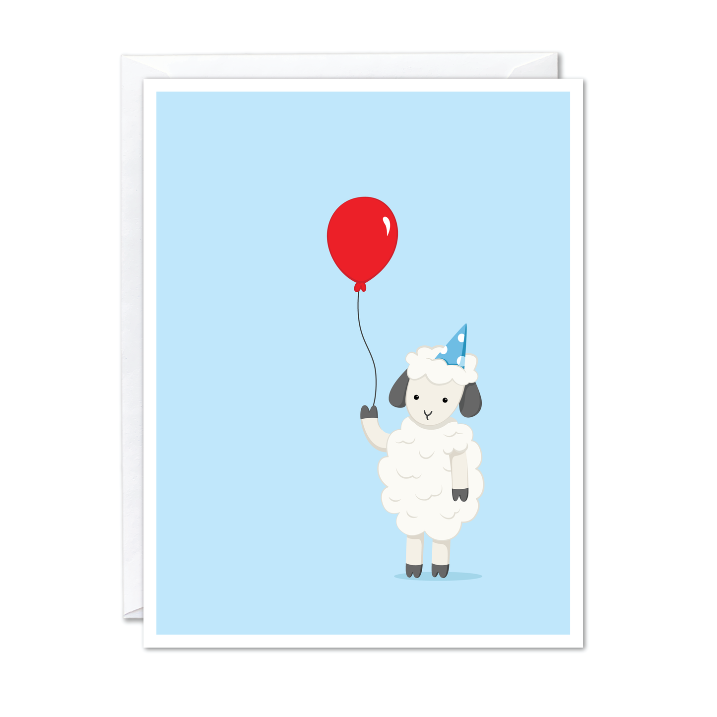 Sheep with Balloon Card